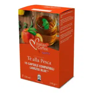 15 capsule Tè alla Pesca cialde compatibili Lavazza* Blue* e In Black* Nims*